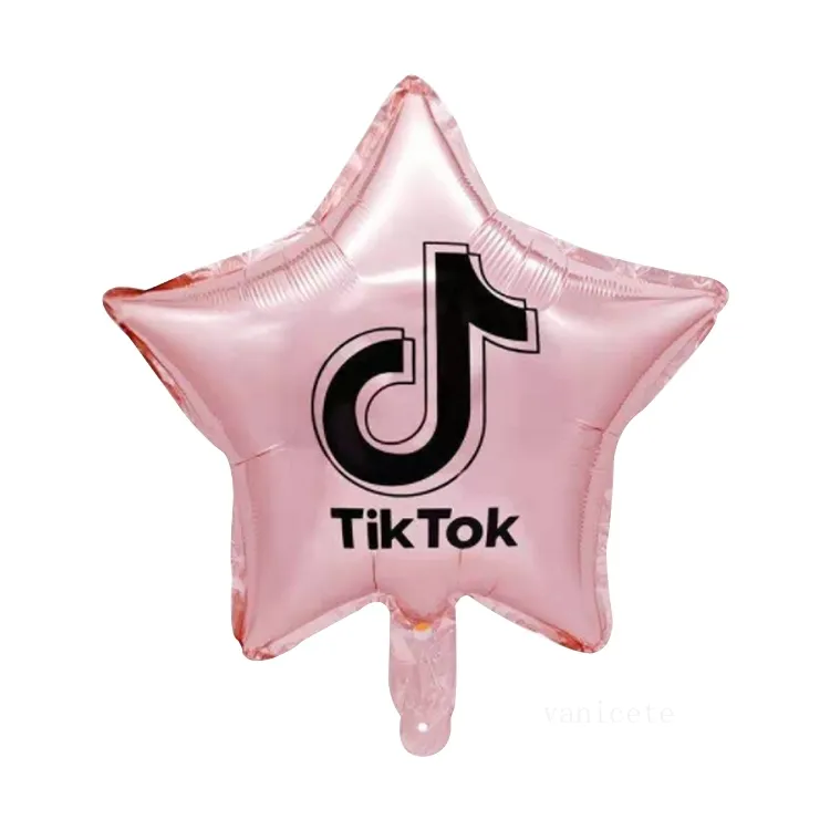 Tiktok Balloons Girls Birthday Video Party Decoration Balloon Aluminium Foil Balloons Supplies T2I532027296440