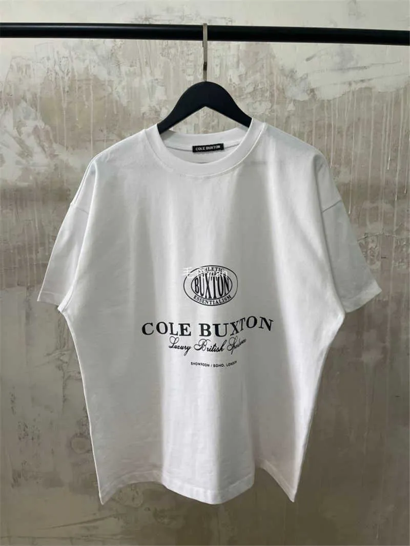 Män Kvinnor 1: 1 Högkvalitativ T-shirt Vintage Cole Buxton Tee Tops Heavy Fabric Cb Cole Buxton T-shirt