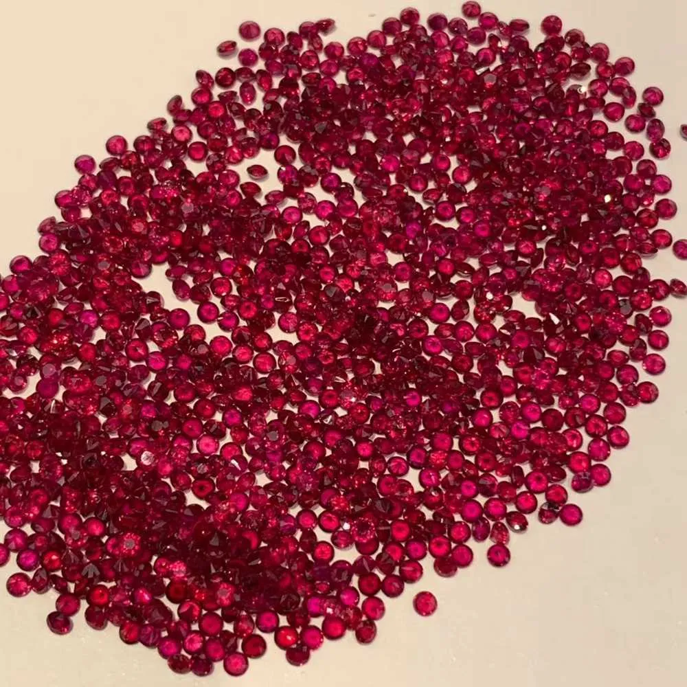 2mm 1cts Ruby Semi-precious stones Dark Red Pigeon blood red 100% Natural Ruby Gemstone Origin Africa Ruby stone 240413