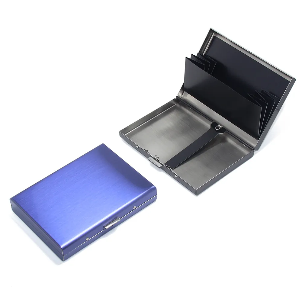 Einfache Brieftasche, Edelstahl-Kartenbox, Metallkartenpaket, Führerschein-Wechsel-Aufbewahrungsbox