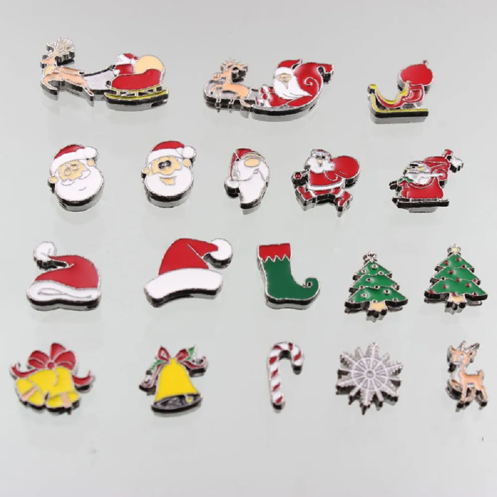 Christmas 8mm slider charms