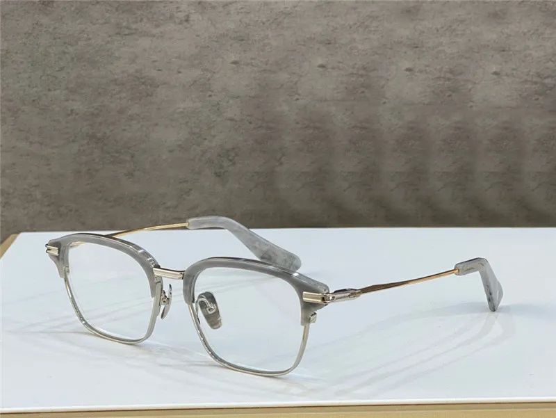 Nieuwe fashion design mannen optische bril TYPOGRAAF K goud vierkant frame vintage eenvoudige stijl transparante brillen topkwaliteit helder le226f