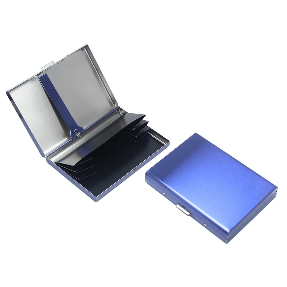 Einfache Brieftasche, Edelstahl-Kartenbox, Metallkartenpaket, Führerschein-Wechsel-Aufbewahrungsbox