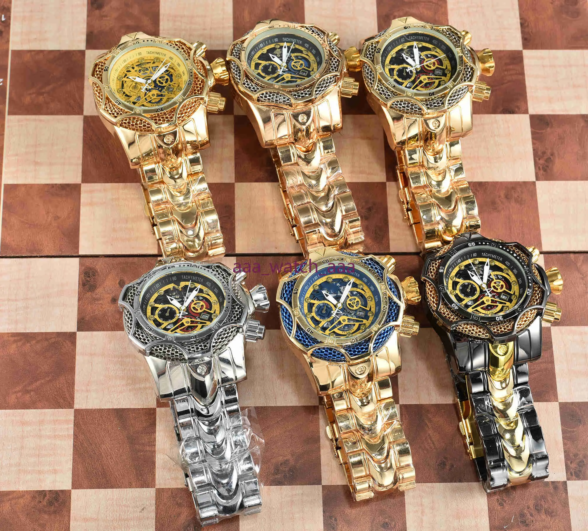 Relógio invencível 2021 venda de alta qualidade grande mostrador automático data aço inoxidável pulso masculino relógios quartzo reloj de hombre257q