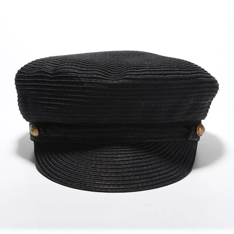 Высокомодные шляпы, матросская кепка, женская летняя шляпа от солнца, женская кепка с плоским верхом, немецкая военная кепка с широкими полями224f