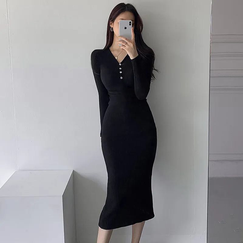 Black Knitted Dress (14)