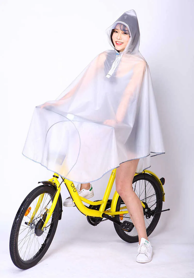 Alta qualità Uomo Donna Ciclismo Bicicletta Bici Impermeabile Mantella Poncho Cappotto antivento con cappuccio Mobilità Scooter Cover 211025