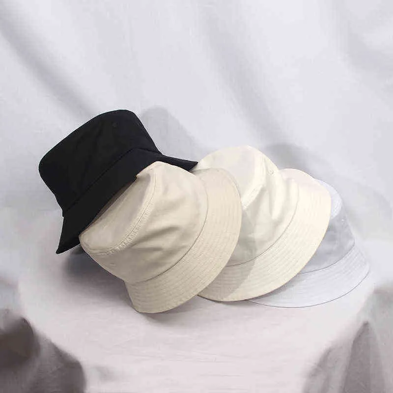 Pure cotton sun hat large size boonie cap women big size bucket hat men plus size fisherman hats 56cm 58cm 60cm 62cm 64cm Y220301