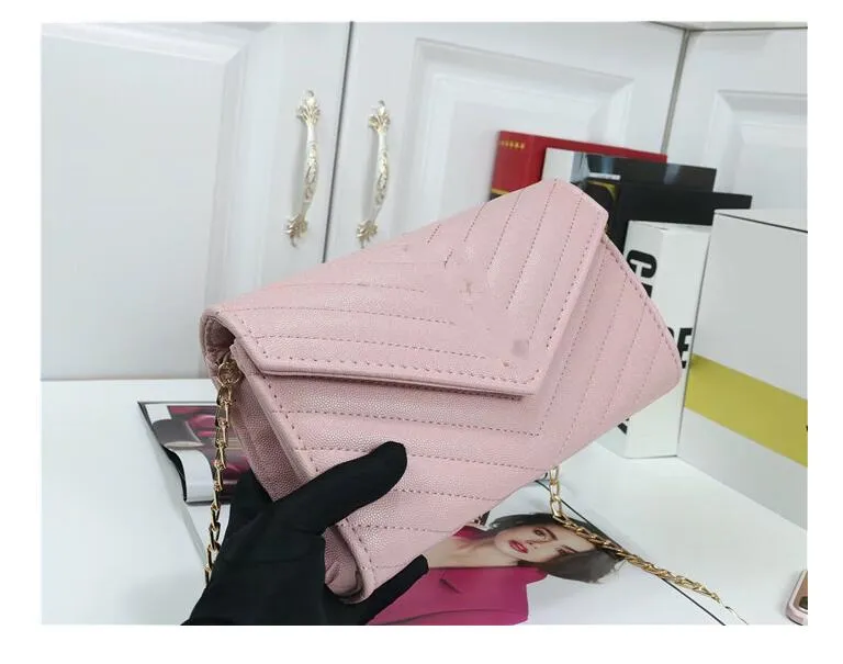 Genuine Leather Handbag Comes YS WOC Chain Bag Women luxurys Fashion Designers Bags Female clutch Classic High Quality Girl Handbags