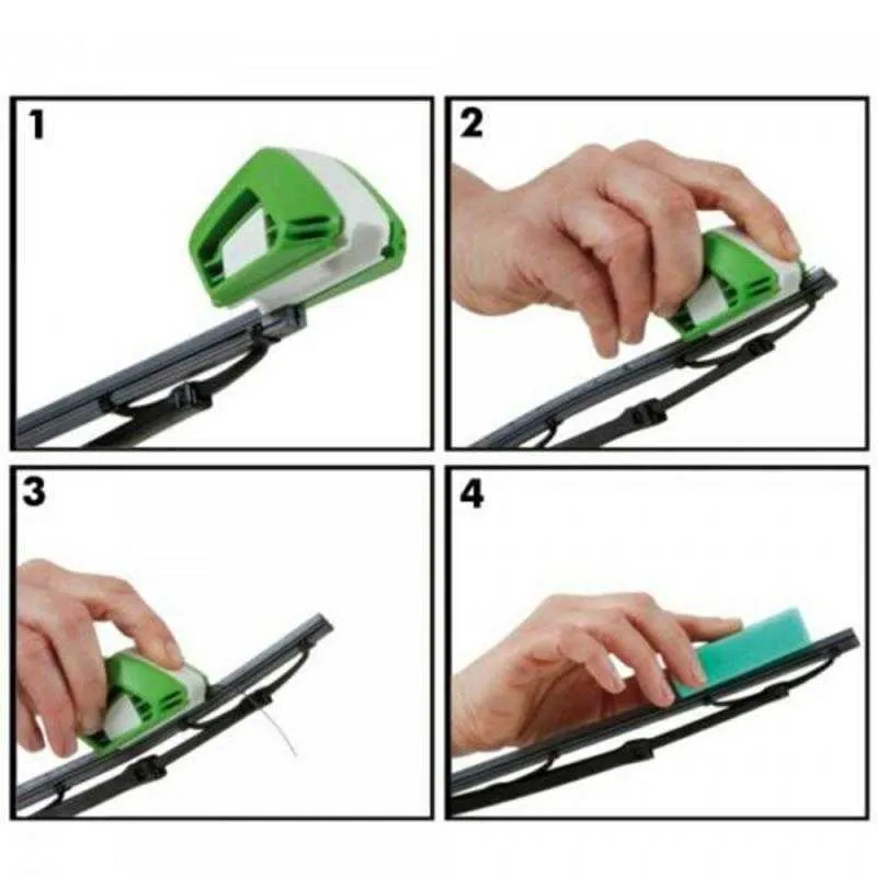 New Car Wiper Repair Tool Windscreen Wiper Blade Cutter Windshield Rubber Regroove Tool Trimmer/Restorer with Drill Brush