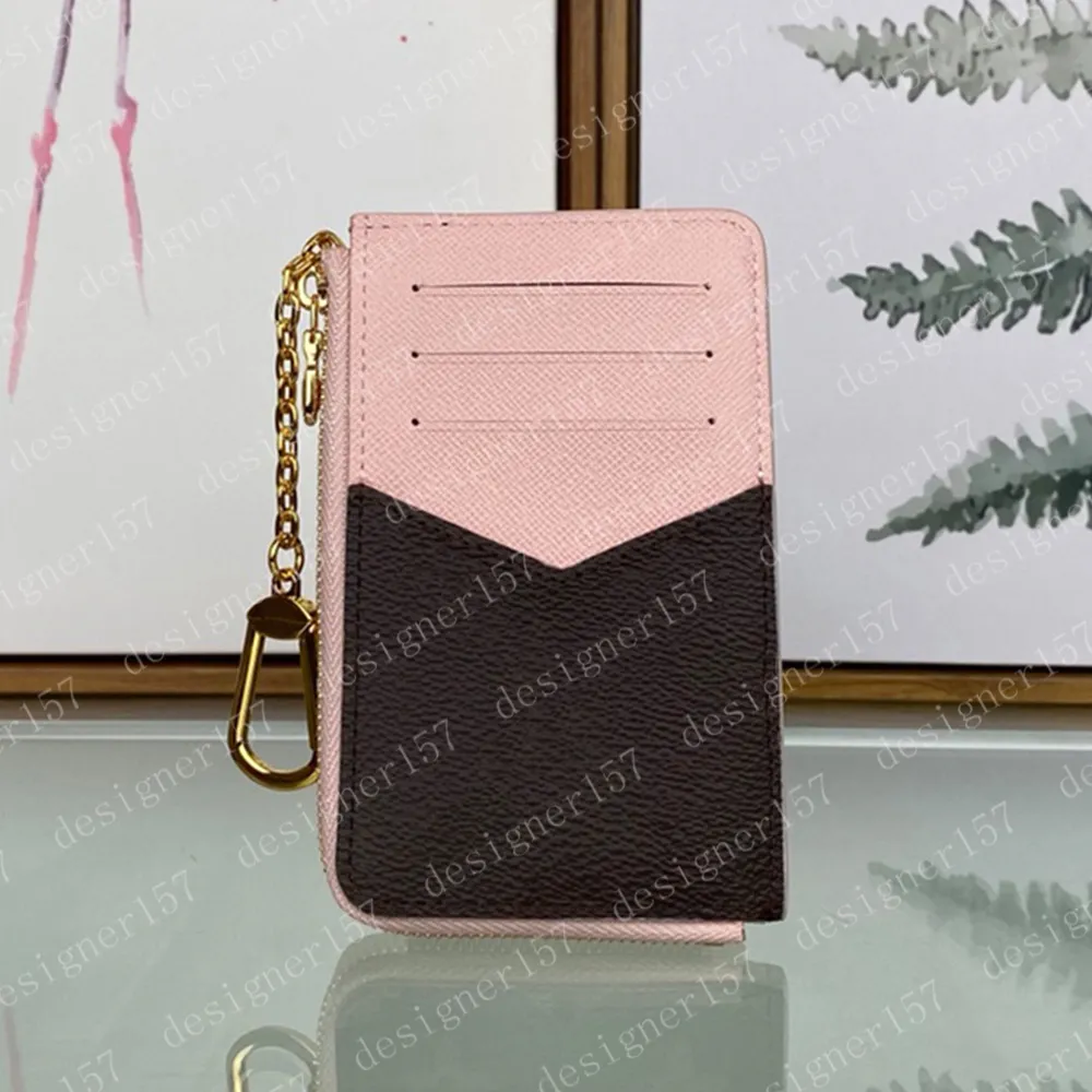 2022 CARD HOLDER RECTO VERSO Fashion Womens Mini Zippy brown Wallet Coin  Purse Bag Belt Charm Key Pouch Pochette Accessoires 69431291r