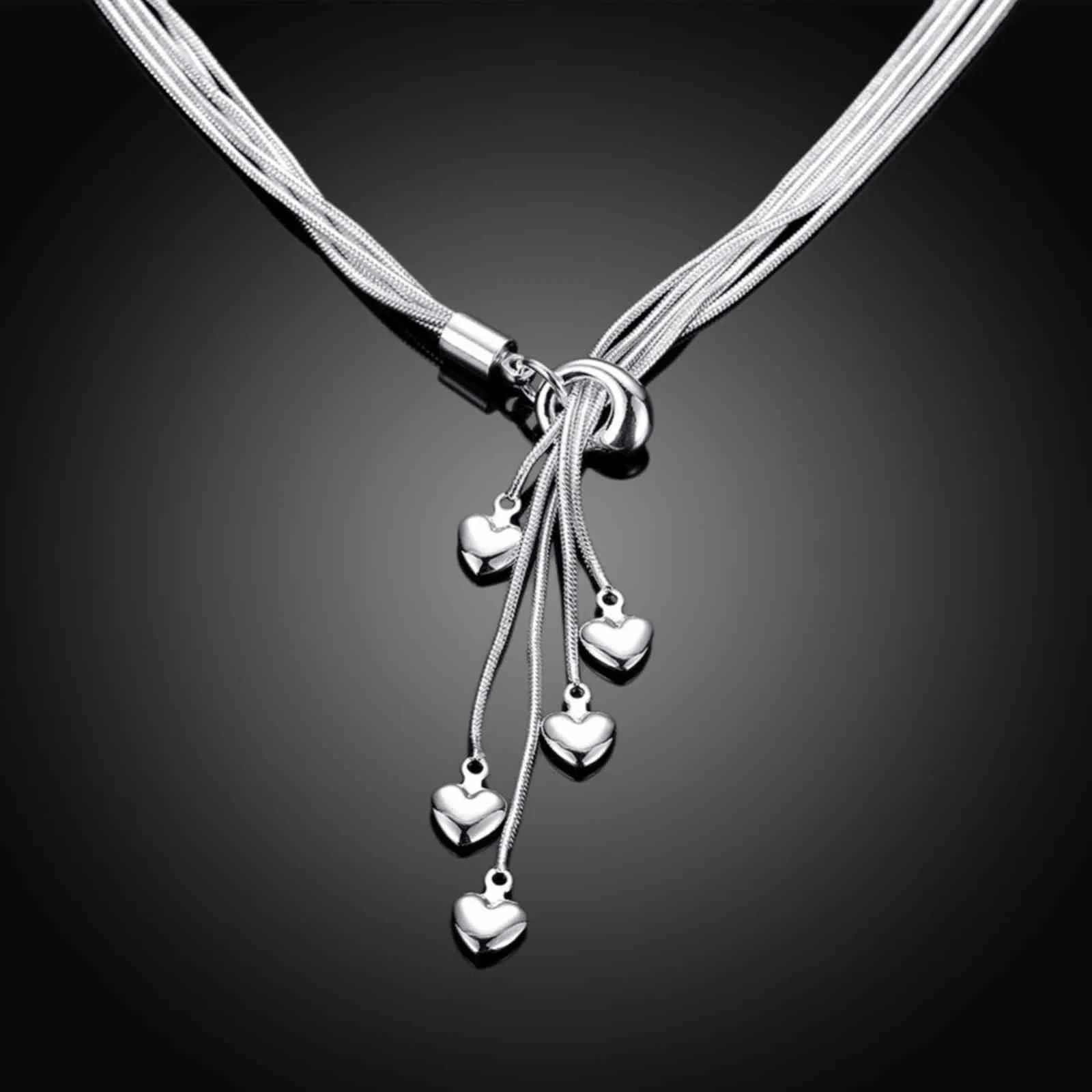 Newt Luxe 925 Sterling Sier Ketting Lange Ketting Hanger Vijf Sterren Maxi Ketting voor Vrouwen Fijne Sieraden Poison