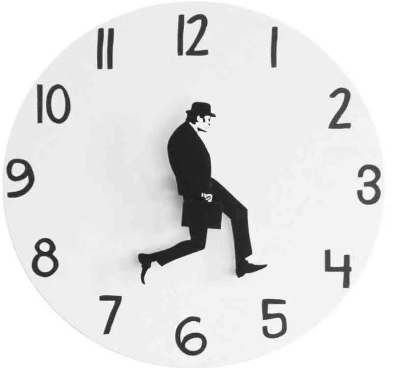 Simple Creative Wall Clock Frameless Mute Fun Wall Clock Modern Design Plastic Reloj De Pared Living Room Decoration Home Decor H1230