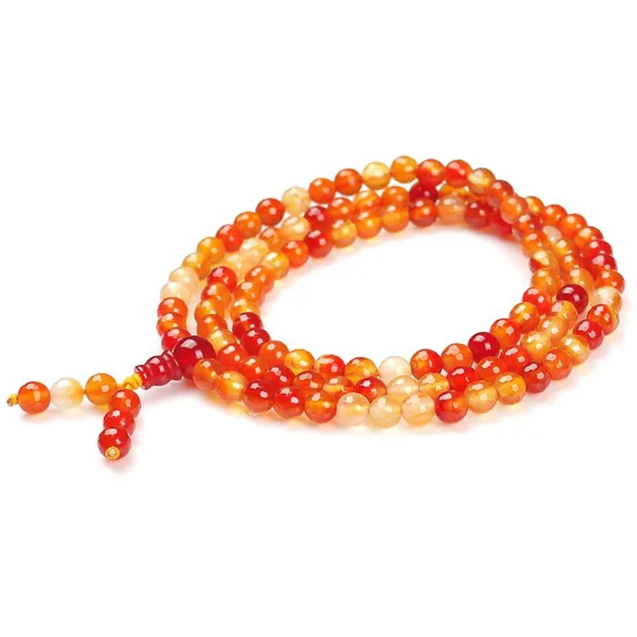 Collier en agate de jade de couleur naturelle pour femmes, 6-8mm, 108 perles, pendentif en perles de Yoga, pierres précieuses, cadeau pour bijoux, vente en gros