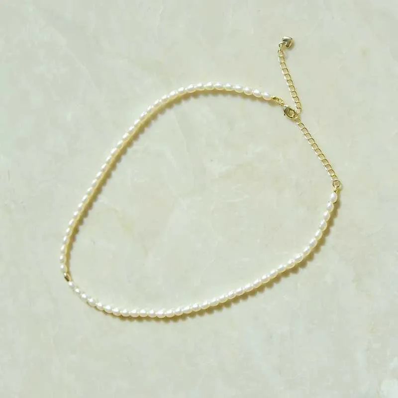 Collier de clavicule de perles de sexe opposé naturel à un grain de haute qualité pour femmes