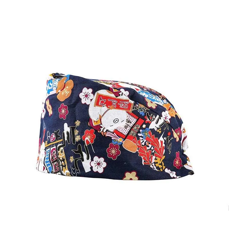 Шапка-бини с черепом, шапка с буквенным узором, модная дышащая шапочка, унисекс, для работников здравоохранения, регулируемая Nursin264I