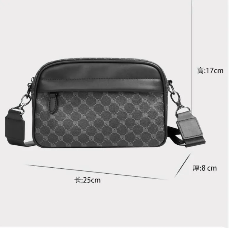 2022 Męska torba losowa moda luksusowe torby na ramię Crossbody wygodne swobodne przekątne paczki miękkie torebki z wytłoczonymi torebkami242s