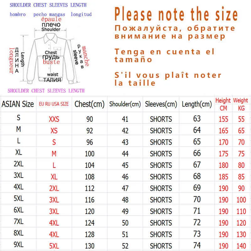 Krótki rękaw T Shirt Men 2021 Lato Wysokiej Jakości Tshirt Top Tees 3D Drukuj Marka Moda Odzież Plus Rozmiar M-5XL 6XL 7XL O Neck Y0322