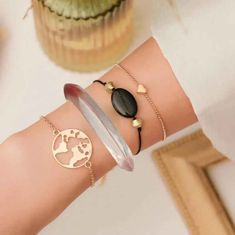Meninas legal verão acético acrílico pulseiras pulseiras transparente moda resina pulseira para women190l