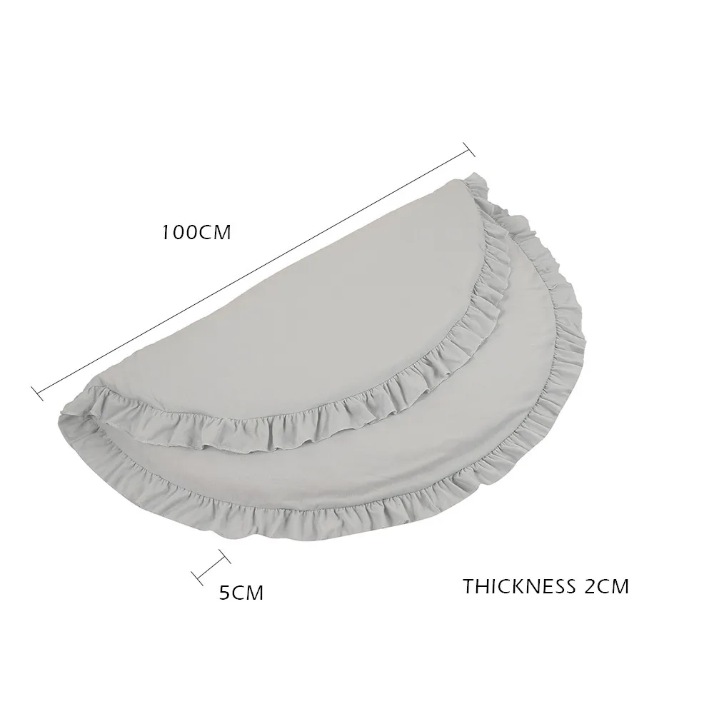 生まれた赤ちゃんパッド入りクロールマットプレイマットコットンクロールマットガールズラグラウンドフロアカーペット子供インテリアルーム飾る210402