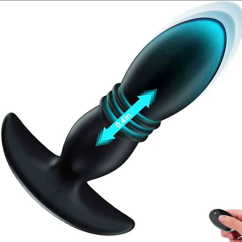 10 Frequência Controle remoto Vibradores de plugue anal para casal Dildo vestível feminino G MASSAGER DE ESTIMULADORES DE PONTO MASSAGER 2106307056797