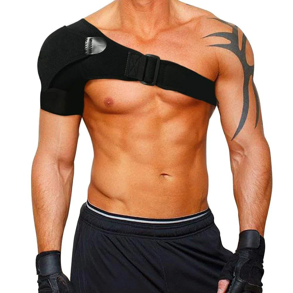 Compression Pain Ice Pack Shoulder Sleeve Shoulder Brace with Pressure Pad Support Shoulder