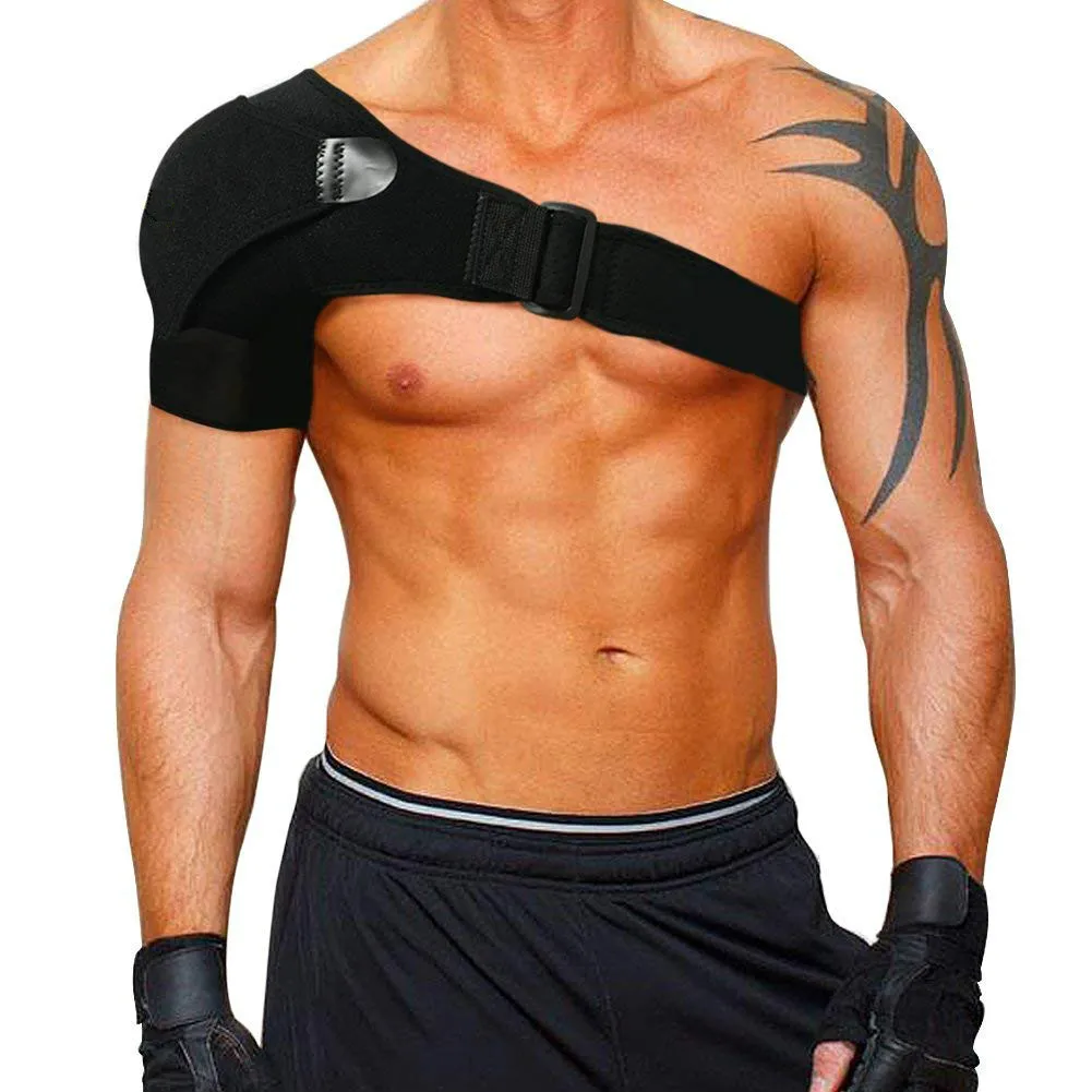 Douleur de compression Ice Pack Sleeve Shoulder Brace d'épaule avec coussinet de pression Support épaule