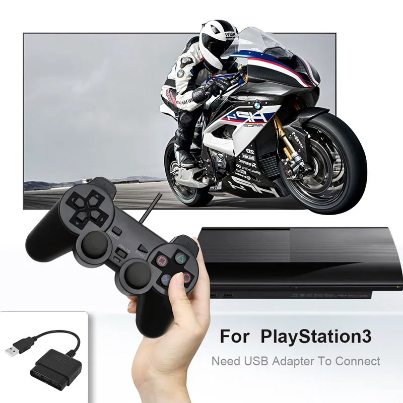 Kabelgebundener Controller für PS2, Gamepad, Joystick, Joypad-Steuerung für PlayStation 2