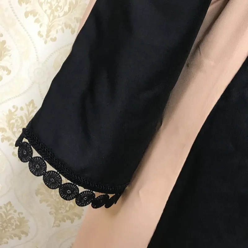 Nowy projektant muzułmańska haftowana sukienka Abaya Elegancka koronkowa moda sprzedaje dobrze etniczne ubrania