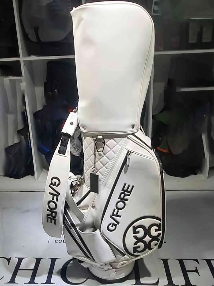 Golf Çantası G4 Su geçirmez çanta Yüksek Kaliteli PU Deri Beyaz Mavi229G