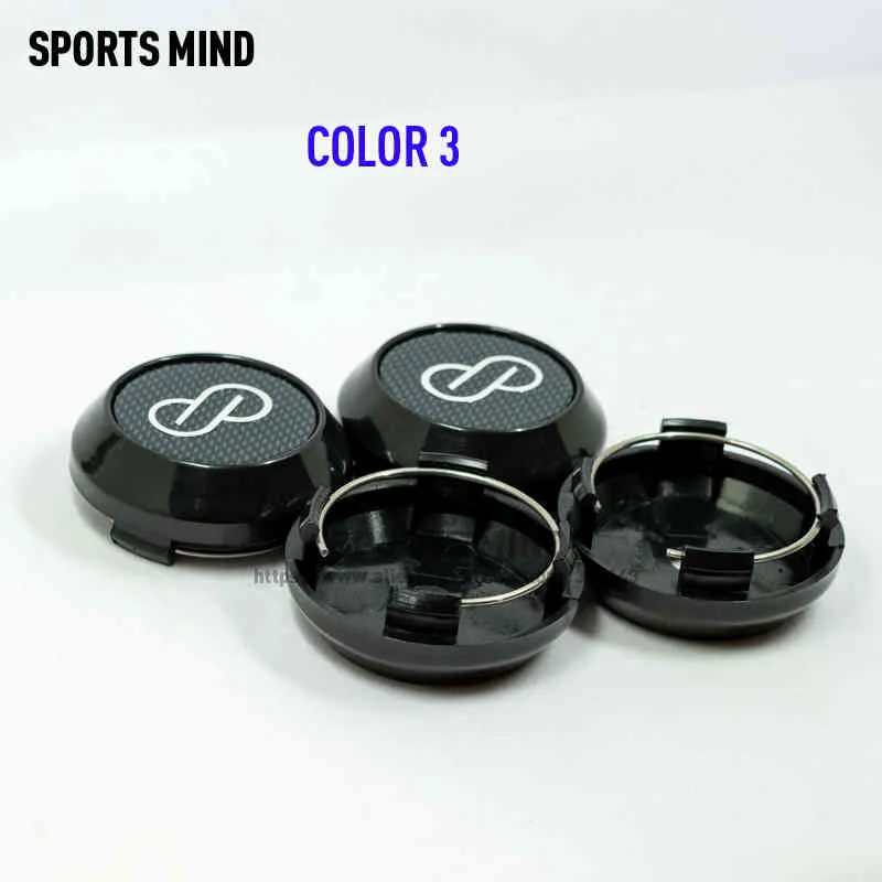 4 stks / partij 64mm Auto Wiel Centrum Caps voor Enkei Embleem Sticker Auto Styling Rim Hub Cap