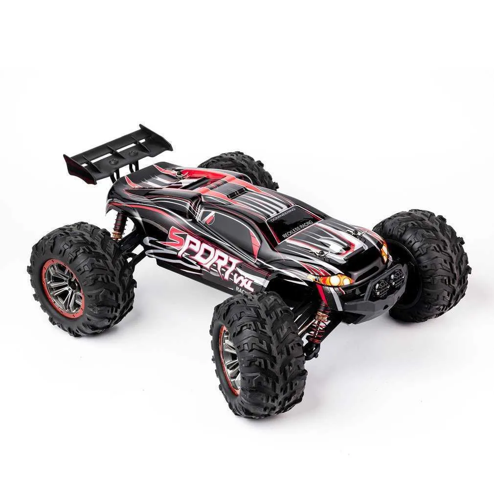 1/10 Ölçek 2.4GHz 4WD 60 km/s Yüksek Hızlı RC Büyük Tekerlekler Off-Road Race Kamyonu Elektrikli RC Uzaktan Kumanda Araba Modeli Oyuncak Q0721836553