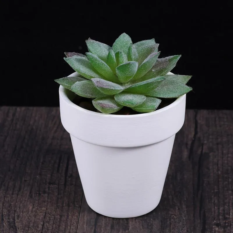 Petit Pot De Fleur Blanc Pot De Plante Argile Céramique Poterie Planteur Cactus Pots De Fleurs Succulentes Pots De Pépinière Avec Trou Blanc 210401