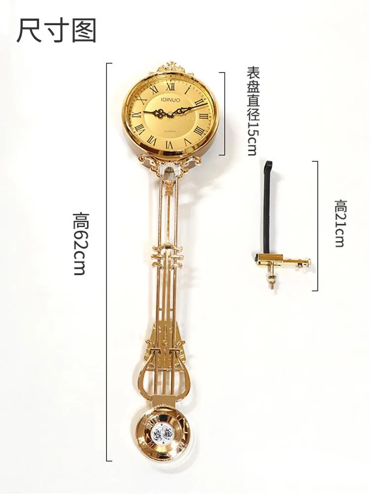 Orologi da parete Orologio da pavimento Accessori a pendolo Stile europeo Soggiorno Tavolo Movimento Parti al quarzo verticale185t