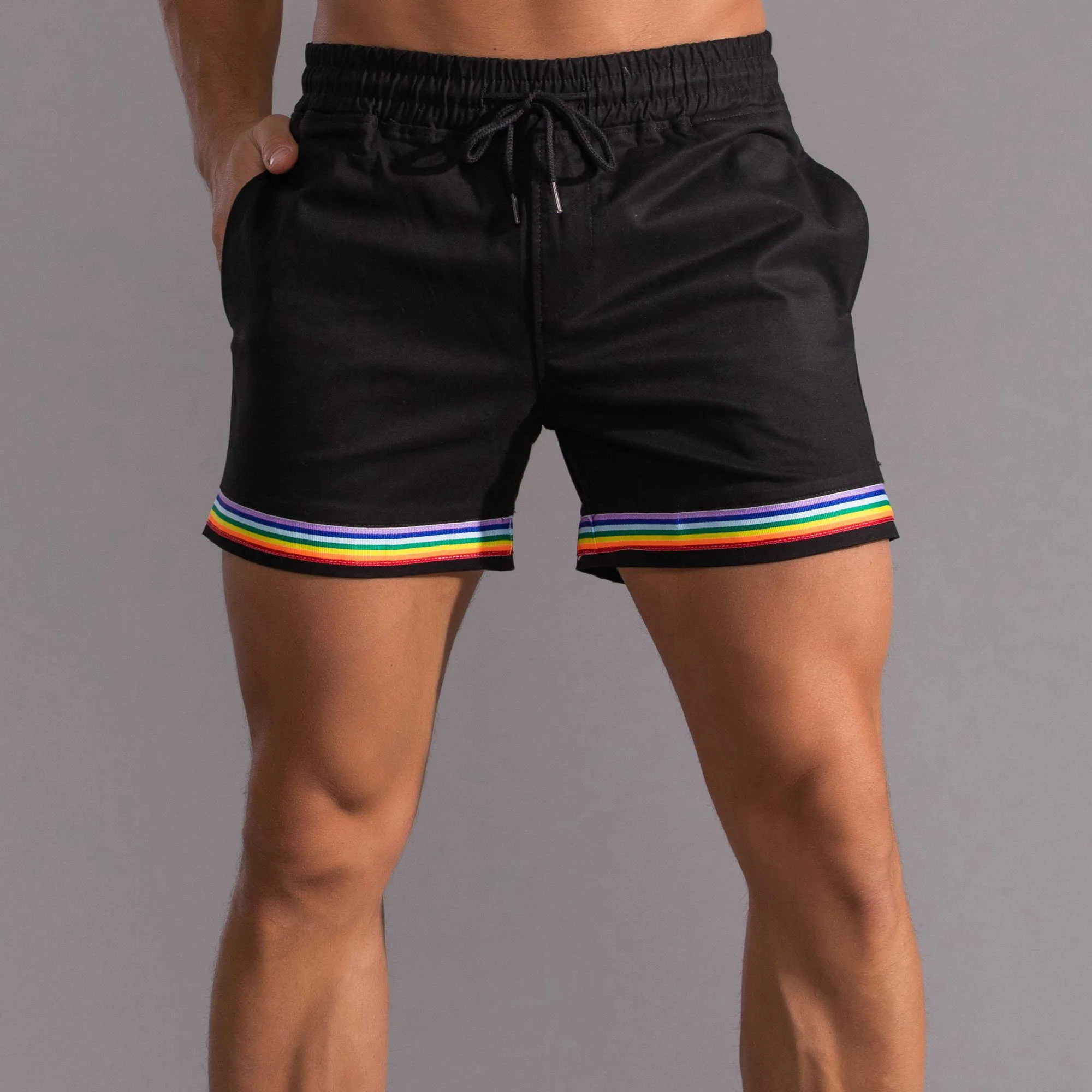 Gay-Mann-Shorts Regenbogen männlich 210713