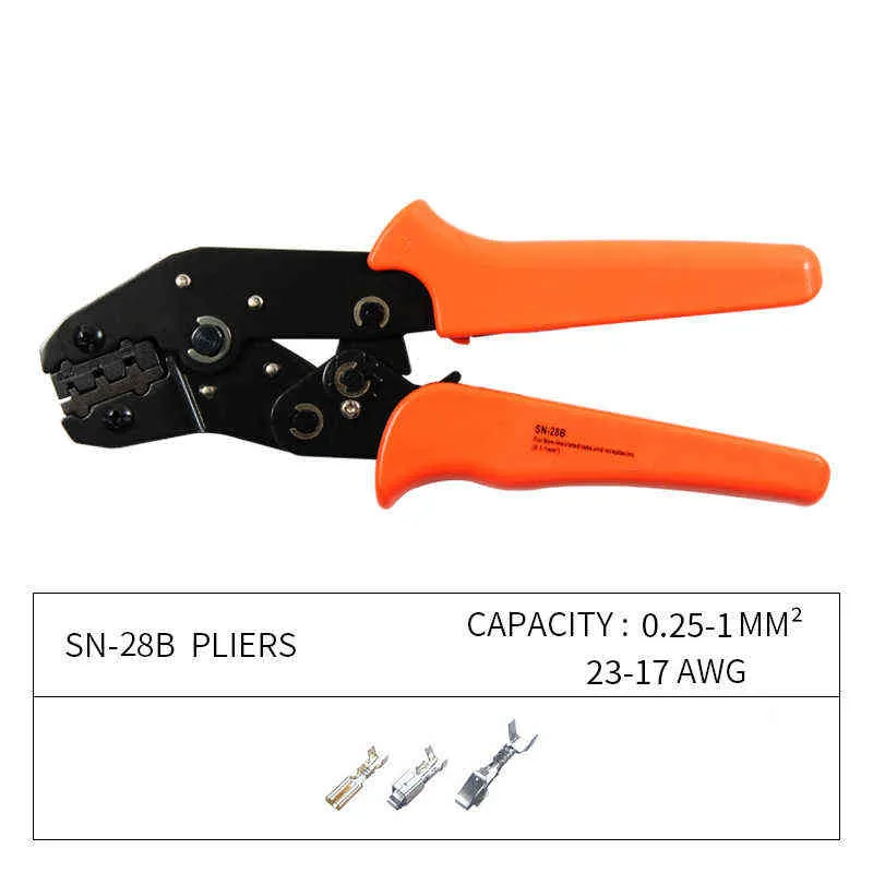 SN-28B crimping tool crimper plier Dupont connector kit and JST-XH terminals set 2.54mm pitch female pin header 211110