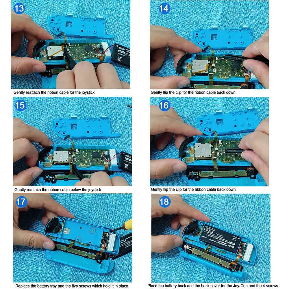Veanic 4-Pack 3D wymienny Joystick analogowy drążek Joy-Con kontroler Nintendo Switch akcesoria do gier