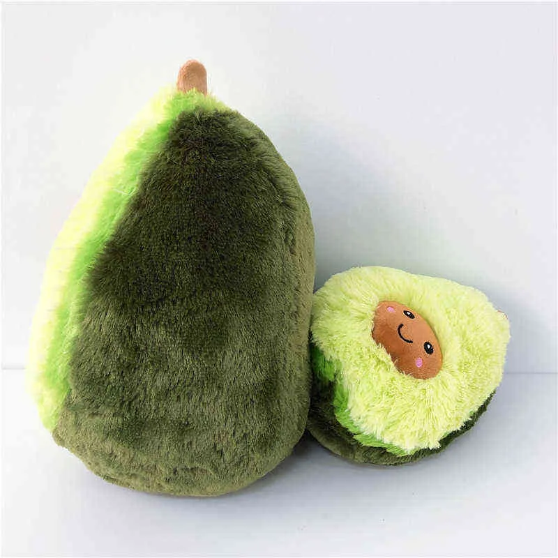 20-40 cm cartone animato carino frutta avocado farcito peluche bambola giocattolo avocado cuscino cuscino regalo bambini Y211119