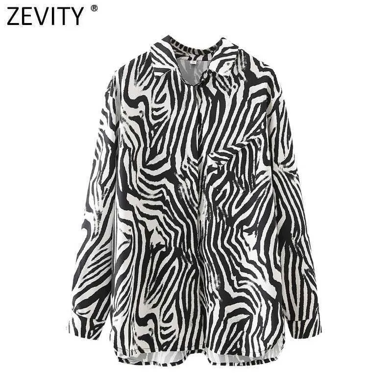 Zevity Kobiety Vintage Leopard Tie Drukowanie Drukowanie Casual Smock Bluzka Kobiet Pojedynczy Koszulka Koszulka Chic Blusas Topy LS7612 210603