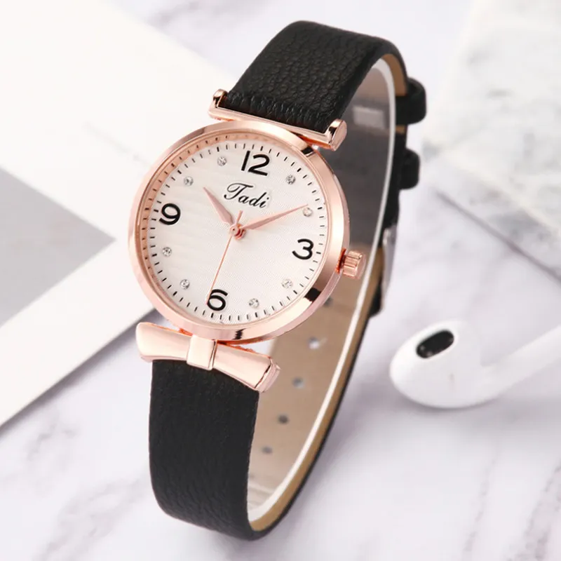 2020 femmes montre haut Style de luxe mode bracelet en cuir analogique Quartz montre-bracelet pour femme femmes robe horloge montres reloj mujer285E