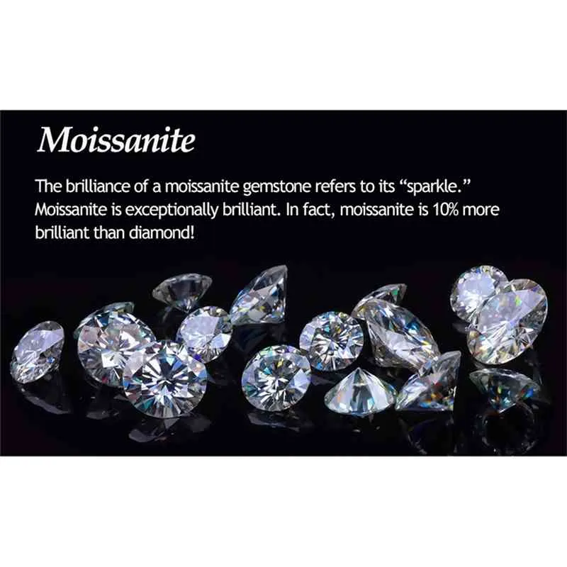 Anello di fidanzamento con diamante Moissanite in oro bianco massiccio 14K AU585 1.5CT Qualità eccellente che dura sempre