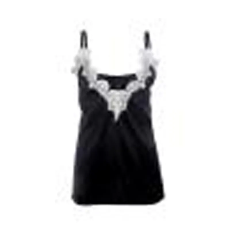 Kayotuas Women T-Shirt Ladies Summer Casual Silk Satin Chiffon Sleeveless Lace Mesh Loose V-Neck Soft Black White Pink Blue Tops 210522