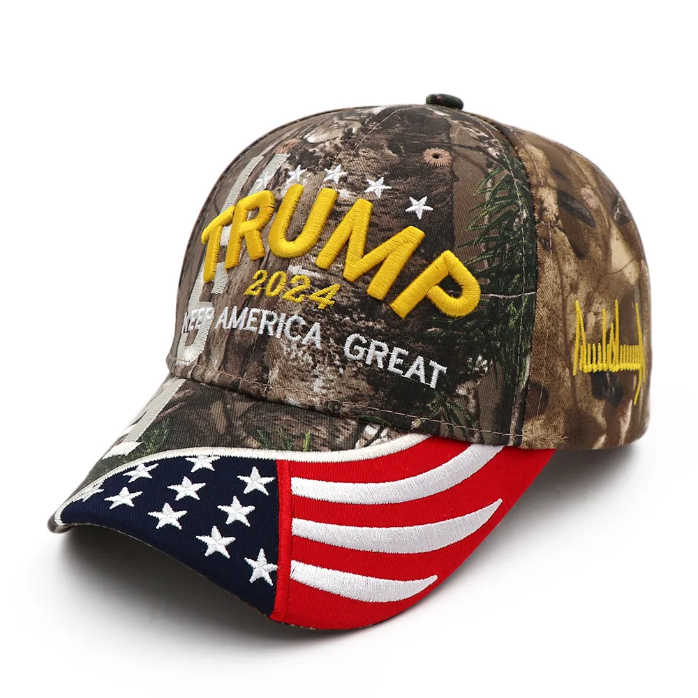 New Donald Trump 2024 Cap USA Berretti da baseball Keep America Great Snapback President Hat 3D Ricamo Cappelli all'ingrosso Drop Shipping
