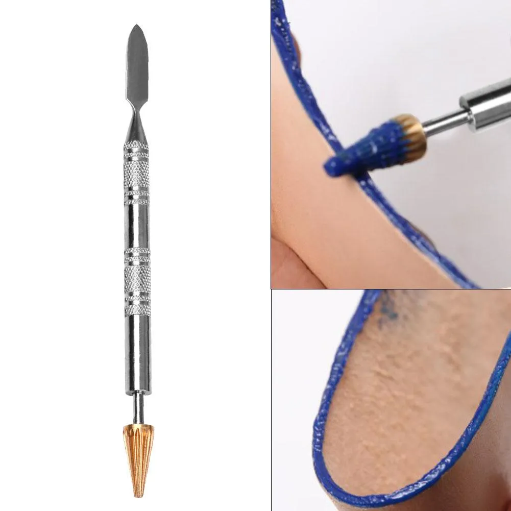 Brass Head Leather tools Dual Edge Oil Gluing Dye Pen Applicator Speedy Paint Roller for Craft Double Side