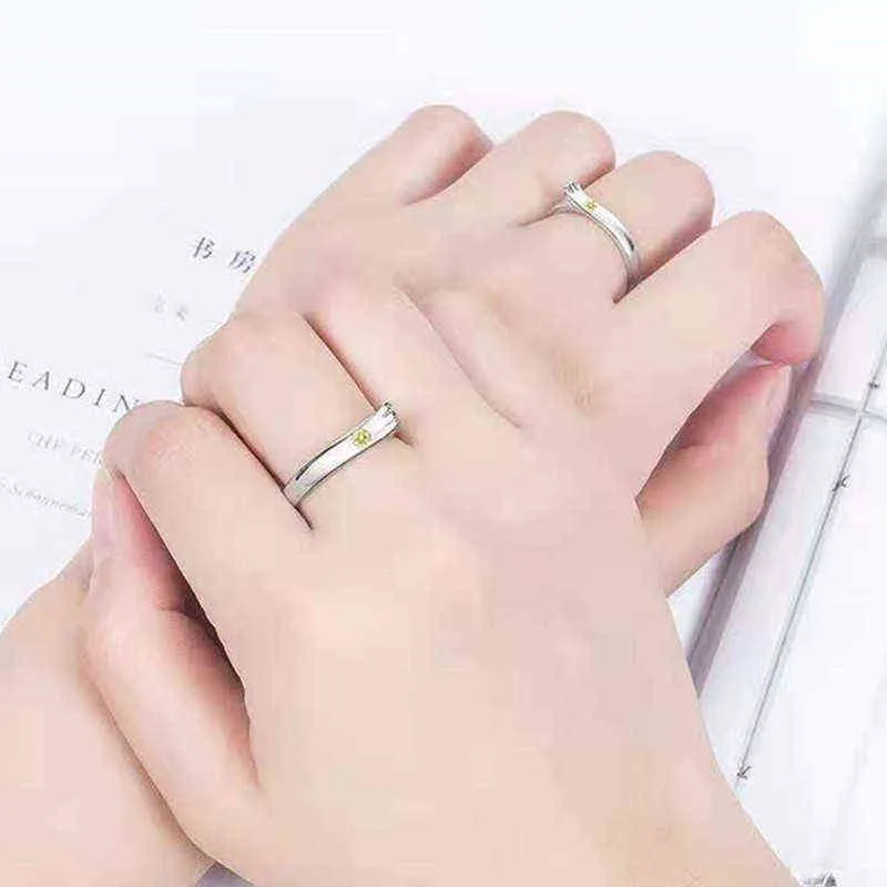 Anime Weathering With You Rings Cosplay Morishima Hodaka Amano Hina Couple Lover Ring Wedding Jewelry Gift Prop Accessories G1125306E