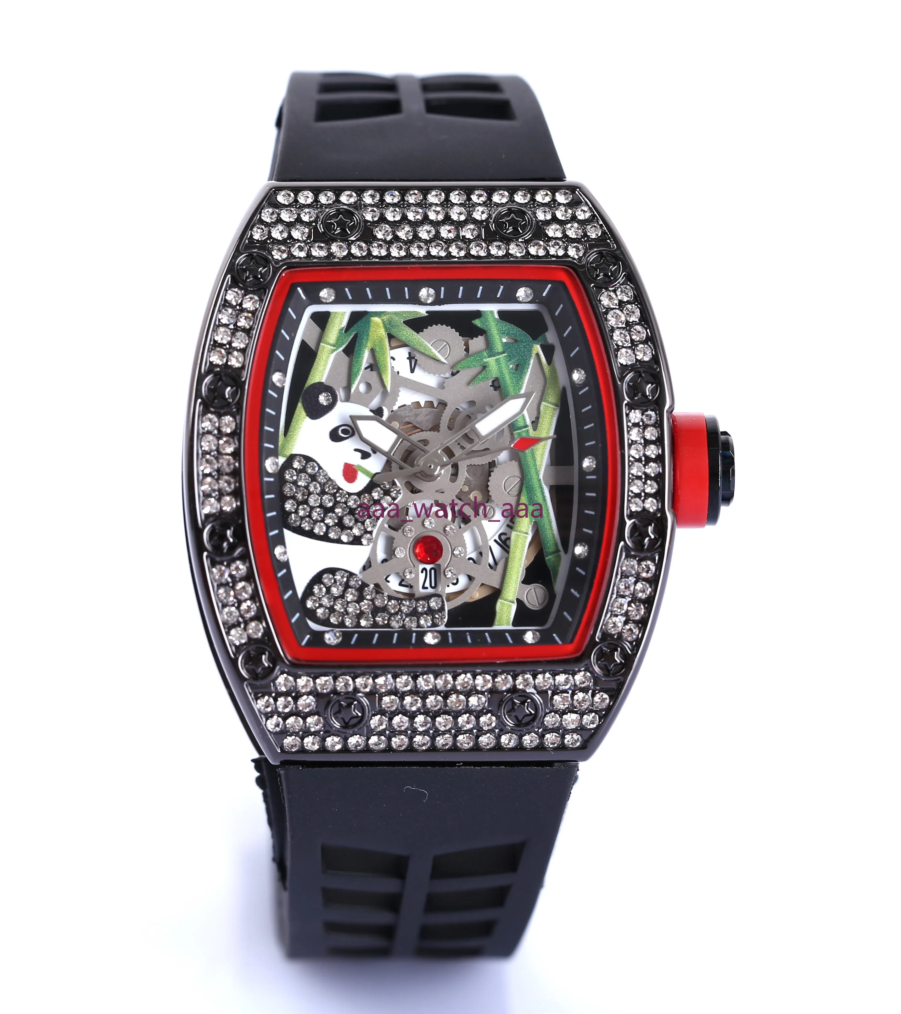 2021 Skull Sport Watches Diamond Men Women kwarcowe zegarki modne pokrętło inkrustowane wiertło kwarcowe zegarki 268Y