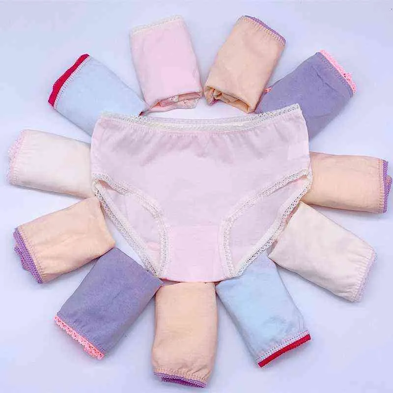 18 Teile/los Weiche Comfortalbe Baby Mädchen Underear Baumwolle Höschen für Mädchen Kinder Kurze Slips 211122