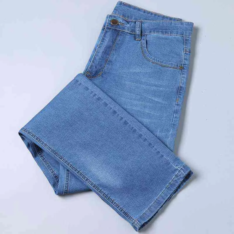 2021 printemps été hommes jean Stretch mince Denim bleu clair couleurs hommes droit Jean pantalon décontracté léger jean pantalon G0104