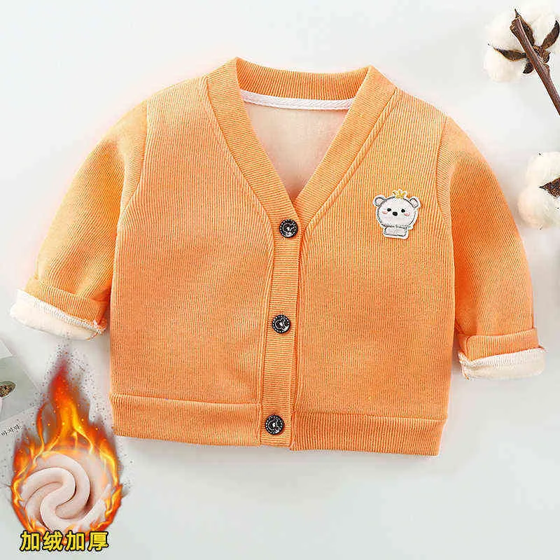 Winter Jackets Cotton Padded Baseball Jacket Warm Jackor för Baby Boys and Girls Girl Stick Trumpeater CC08.07 211104