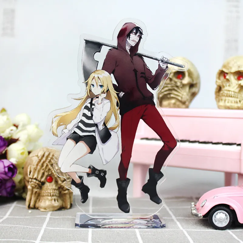 16cm Angels of Death Anime Figur Akryl Stativ Modell Leksaker RayZack Actionfigurer Dekoration Cosplay Samlarobjekt Födelsedagspresenter X0503